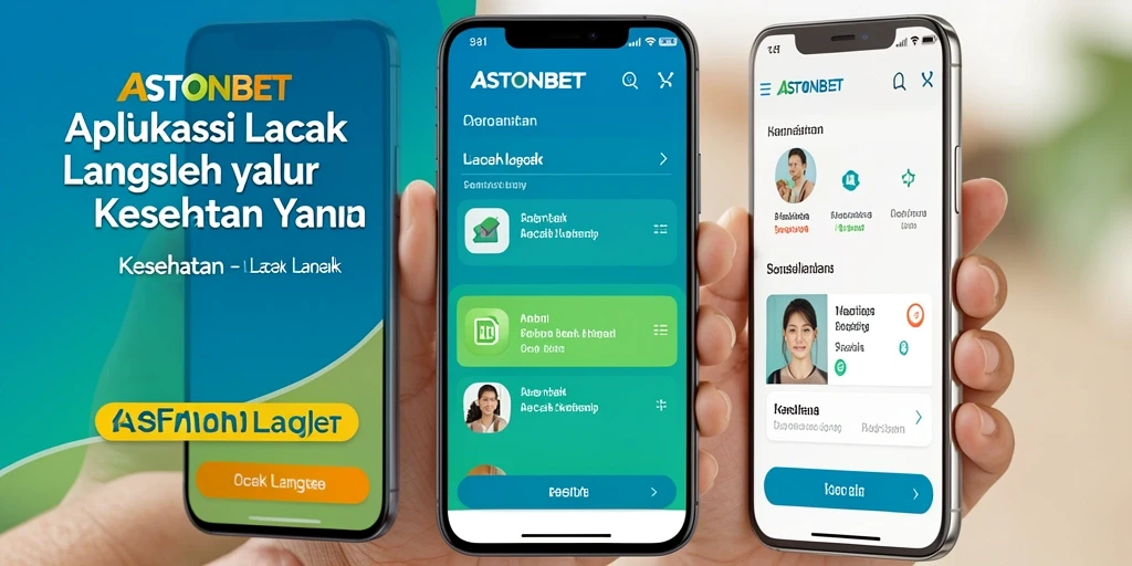 Tampilan utama apliksi Lacak Langkah ASTONBET yang sederhana dan informatif.