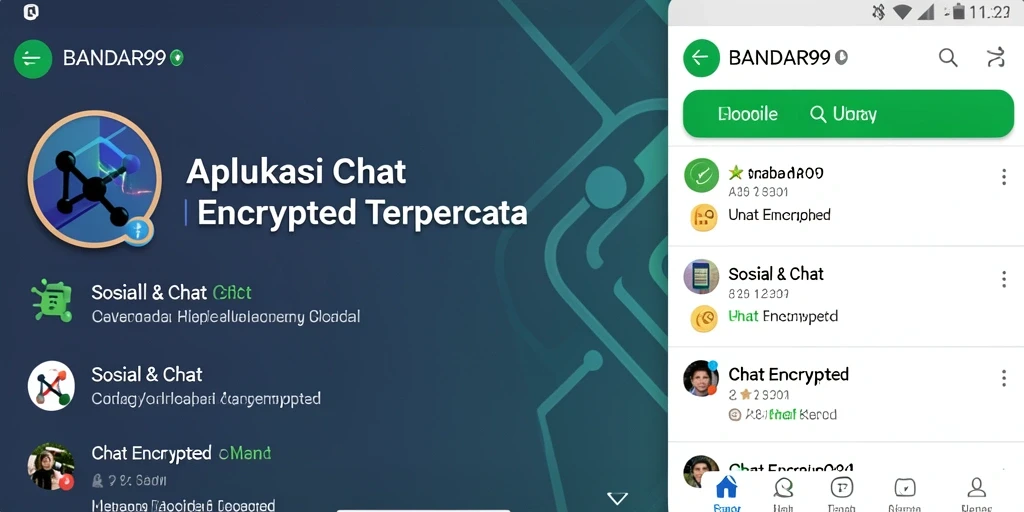 Tampilan antarmuka BANDAR99 dengan fitur enkripsi yang lengkap.