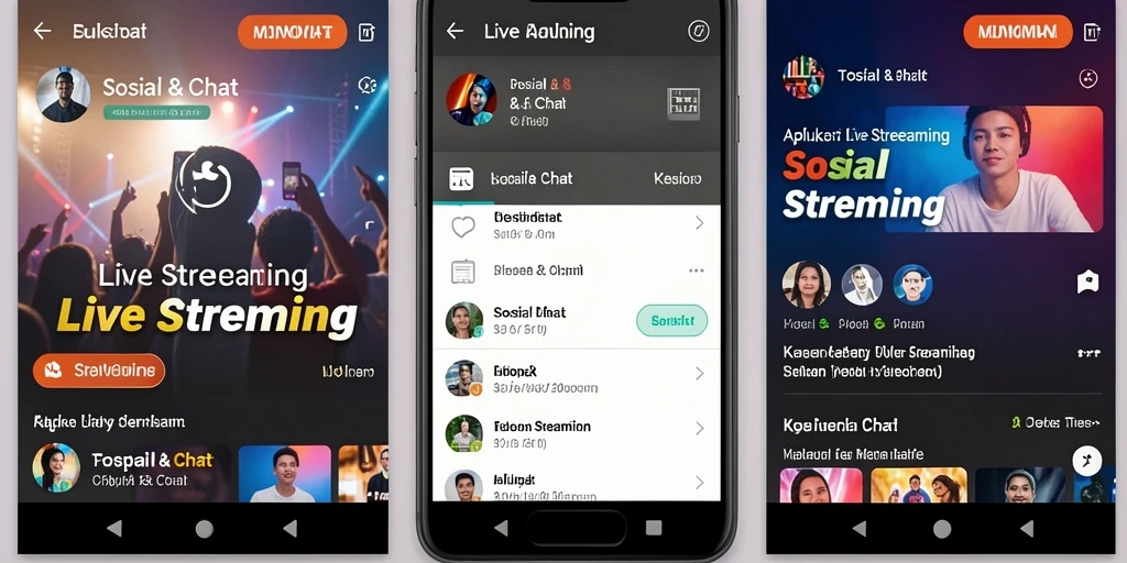 Tampilan antarmuka N06 yang menarik untuk Live Streaming.
