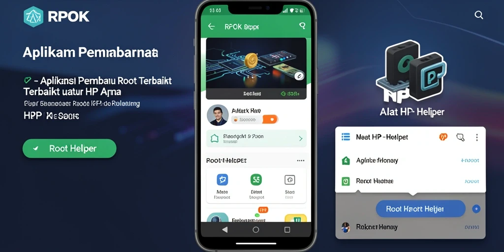 Antarmuka RPOK yang sederhana dan mudah digunakan untuk proses rooting.