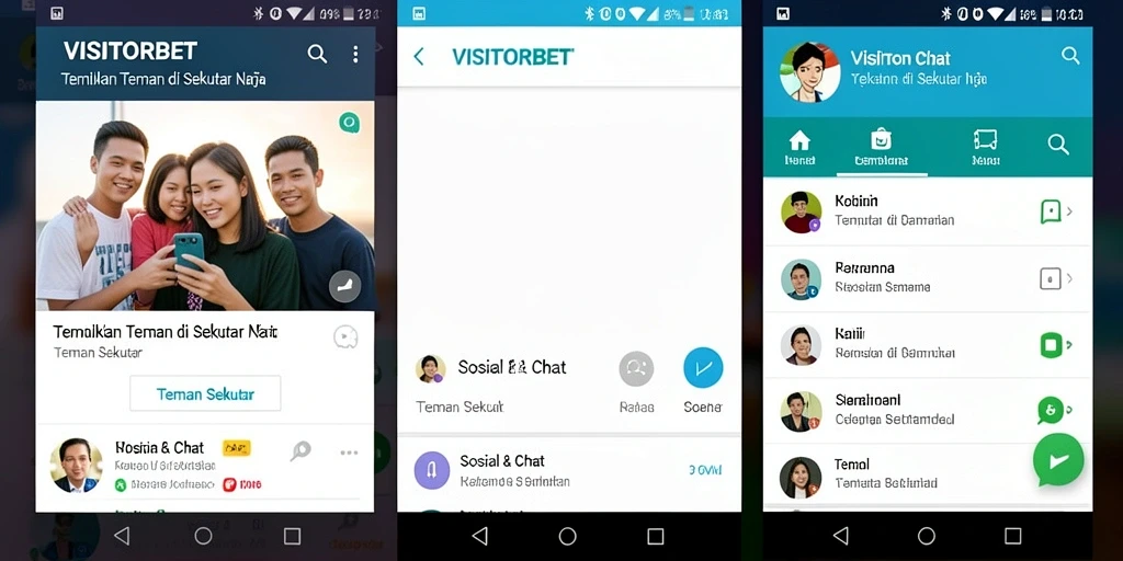 Tampilan antarmuka aplikasi VISITORBET yang ramah pengguna.