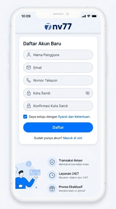 Buat Akun Baru nv77 dengan Mudah